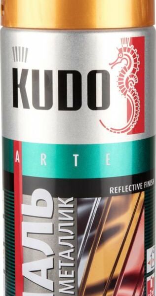 Эмаль универсальная Kudo Arte Золото металлик 270 мл
