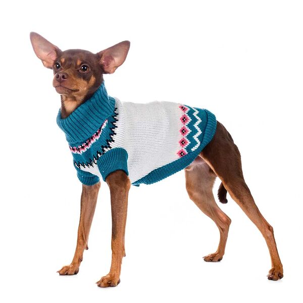 Свитер для собак 25см S серый (унисекс)