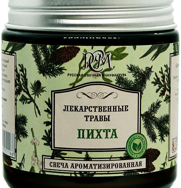 Свеча ароматизированная РСМ Пихта в банке 15ч