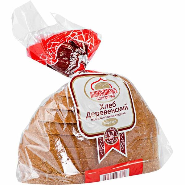Хлеб Хлебзавод №5 Деревенский половинка нарезка 350 г