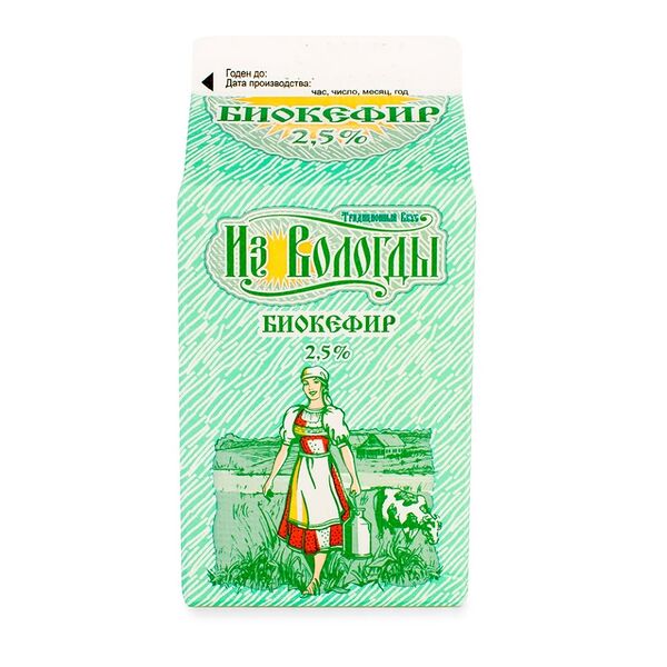 Биокефир из Вологды Вологжанка 2,5%