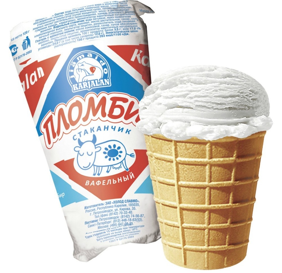 

Пломбир Мороженое Карелии, с ароматом ванили в вафельном стаканчике 120 г