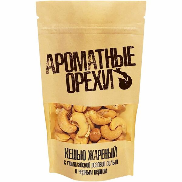 Кешью Ароматные Орехи жареный с гималайской розовой солью и черным перцем, 113г