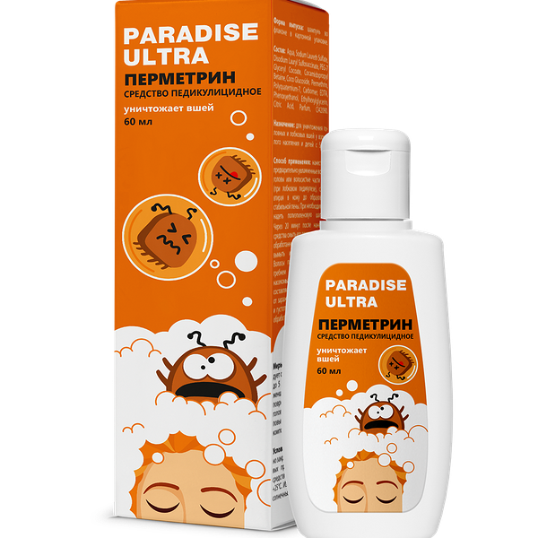 Paradise Ultra средство педикулицидное Шампунь 60 мл