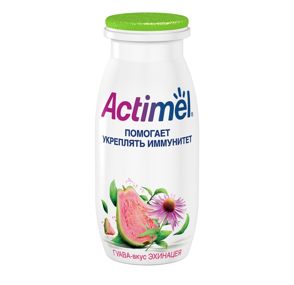 

Напиток кисломолочный Actimel со вкусом гуавы и эхинацеи 2.5%, 100 г