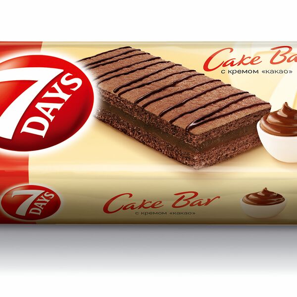 Пирожное бисквитное 7DAYS Cake Bar с кремом 