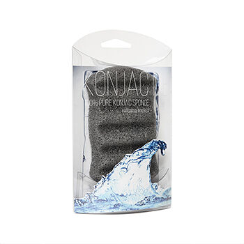 Спонж Beauty Bar для тела воздушный с люфой и бамбуковым углем