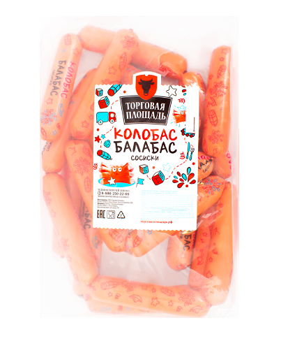 Сосиски Торговая площадь Колобас-Балабас, вес