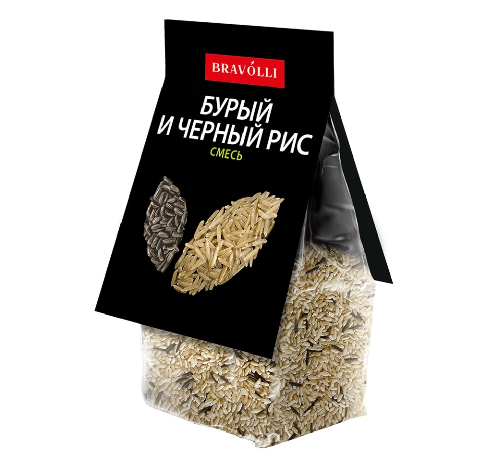 

Смесь бурый и черный рис Bravolli 350 г