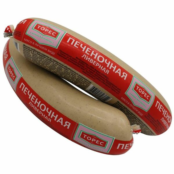 Колбаса ливерная Торес Туапсинские печеночная