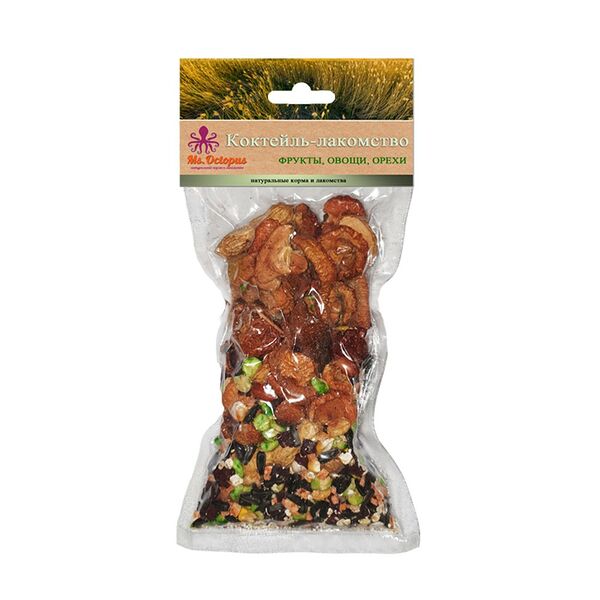 Лакомство для грызунов MS.OCTOPUS Коктейль фрукты, орехи, овощи 160г