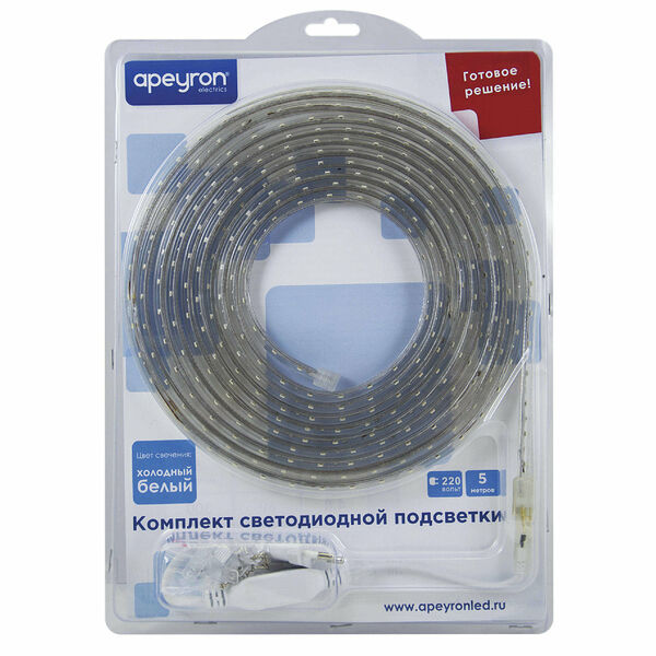 Комплект светодиодной подсветки 10-04 LED 5 м ТМ Apeyron (Апейрон)