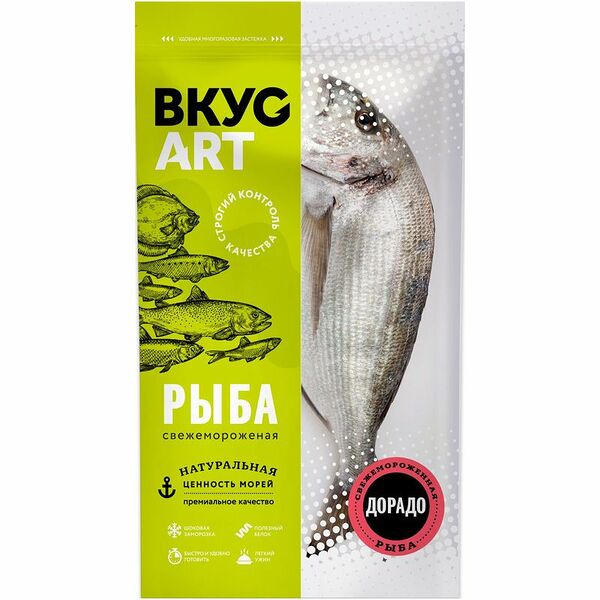 Дорадо Вкус Арт неразделанный свежемороженый