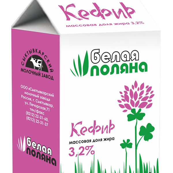 Кефир МЗ СЫКТЫВКАРСКИЙ Белая поляна 3,2%, без змж