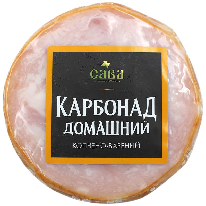 

Карбонад Сава Домашний копчено-вареный свиной 250 г