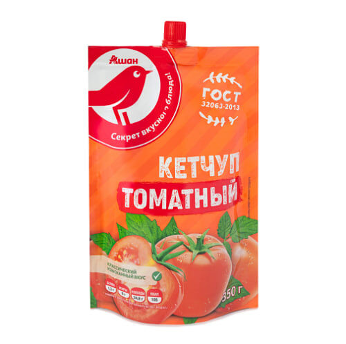 Кетчуп томатный АШАН Красная птица