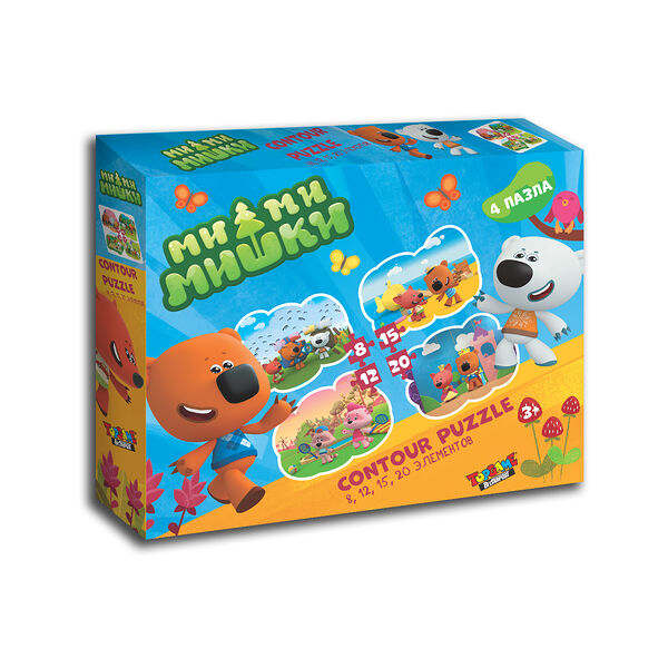 Контурный пазл на  8,12,15,20 элементов 