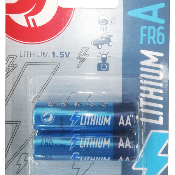 Батарейка АА АШАН Красная птица Lithium FR6, 2 шт