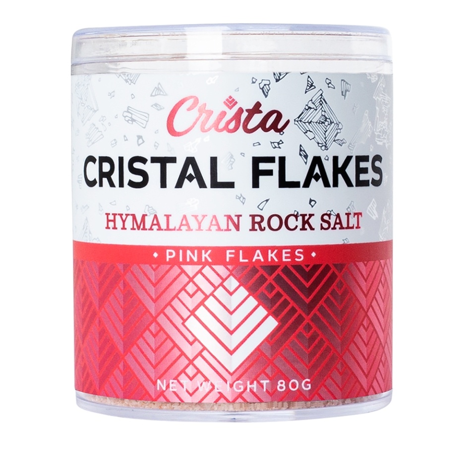 

Соль морская розовая (хлопья), Crista Flakes, 80 г, Россия