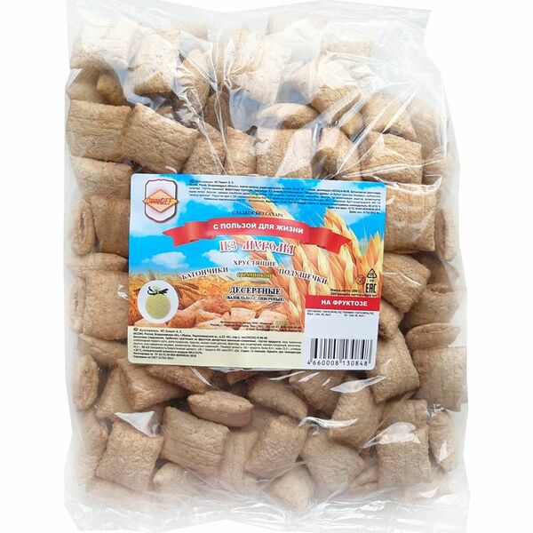 Хрустящие подушечки СахарOFF Ванильно-сливочные с начинкой