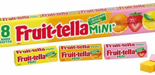 Конфета жевательная Fruit-tella мини с фруктовым соком
