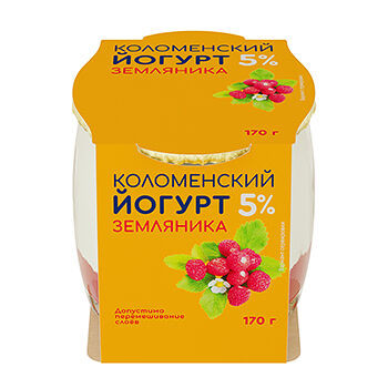 Йогурт Коломенский Земляника 5%