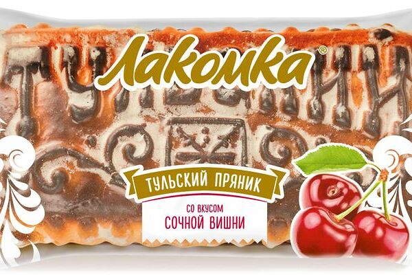 Пряник тульский Ясная Поляна Лакомка со вкусом сочной вишни