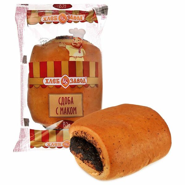 Сдоба Хлебозавод №28 с маком 80г