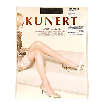 Чулки Kunert Satin Look цвет черный 15 den, размер 3