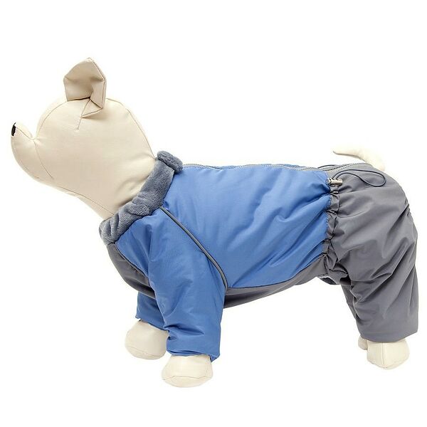 Комбинезон на меху для собак Морозко 37 2XL синий (мальчик)