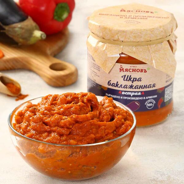 Икра баклажанная острая МясновЪ Буфет от КуулКлевер, 450 г