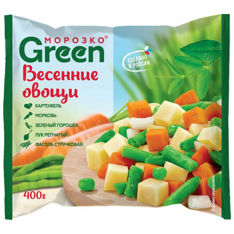 

Овощи весенние Морозко Green 400 г