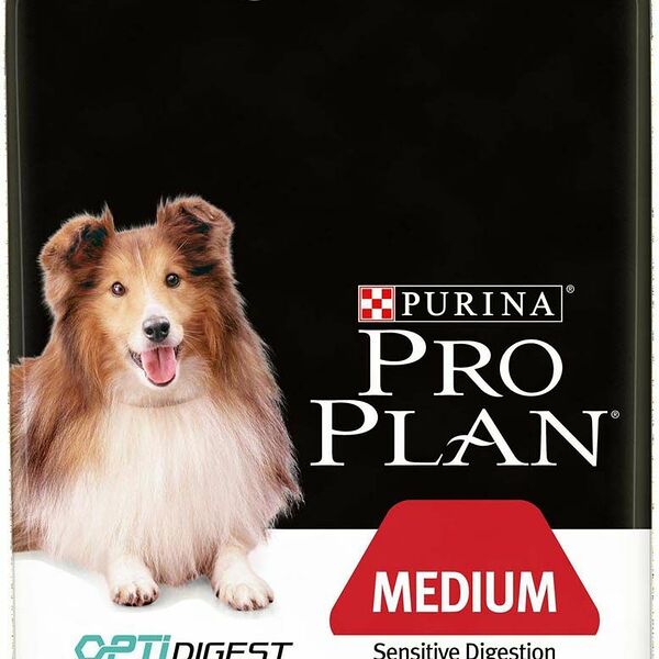 Корм для собак Purina Pro Plan Optidigest ягненок с рисом (для средних пород)