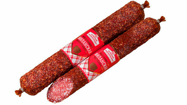 Колбаса Брянский Мк Миланская сырокопченая