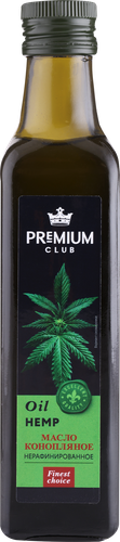 

Масло конопляное Premium Club нерафинированное, 250 мл