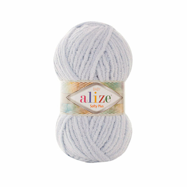 Пряжа Alize 'Softy Plus' 100г 120м (100% микрополиэстер)(500 светло-серый)