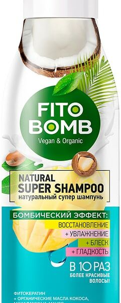 Шампунь для волос Fito Bomb Восстановление Увлажнение Блеск Гладкость 250мл