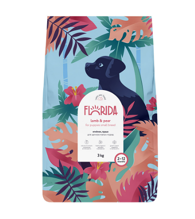 Florida сухой корм для для щенков малых пород ягненок-груша