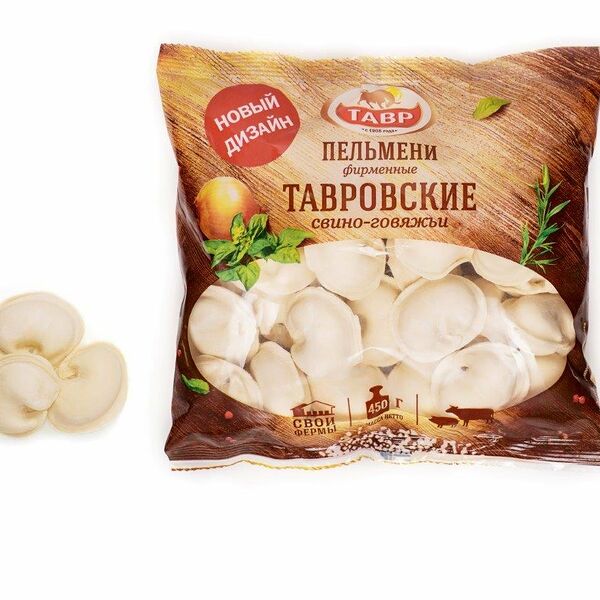 Пельмени Тавр Тавровские с куриным мясом, 450г