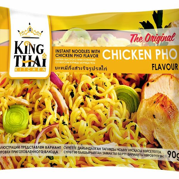Лапша быстрого приготовления Kingthai Kitchen Chicken Pho Flavour, со вкусом курицы, 90 г