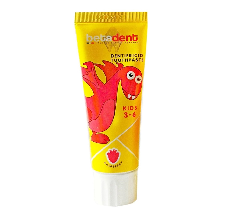 

Зубная паста для детей Betadent Kids 3-6 со вкусом малины 75 мл