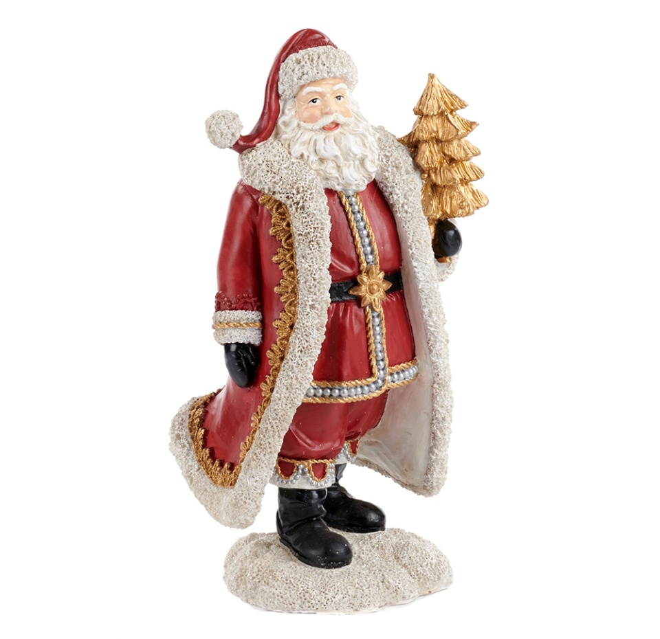 

Сувенир Санта Goodwill с елкой в руках 25см, Бельгия