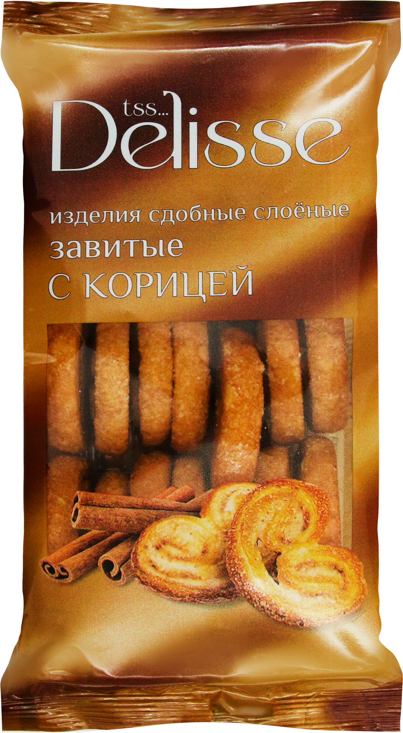 

Изделия сдобные Delisse Завитые с корицей, 230 г
