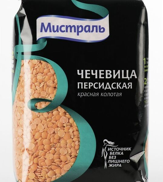 Чечевица колотая Персидская Мистраль красная