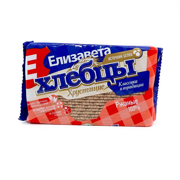 Хлебцы хрустящие 100% ржаные 100г Елизавета