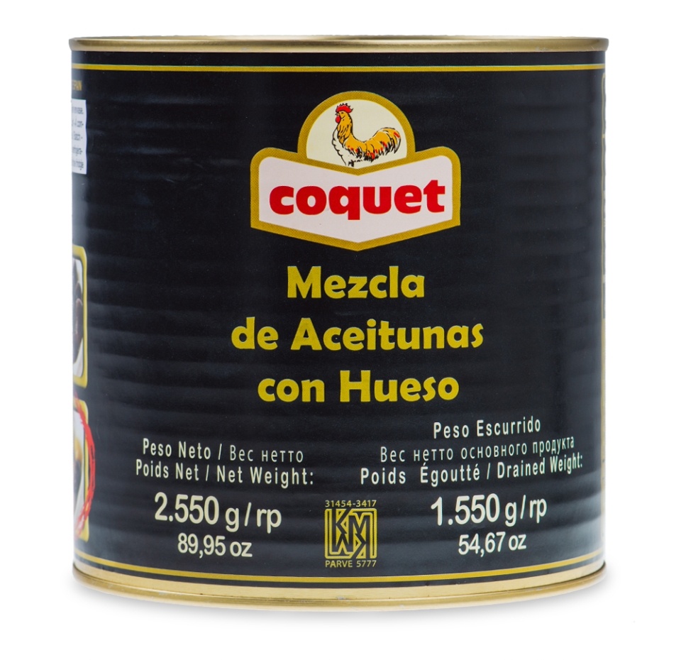 

Ассорти из 4-х сортов оливок Coquet, Испания