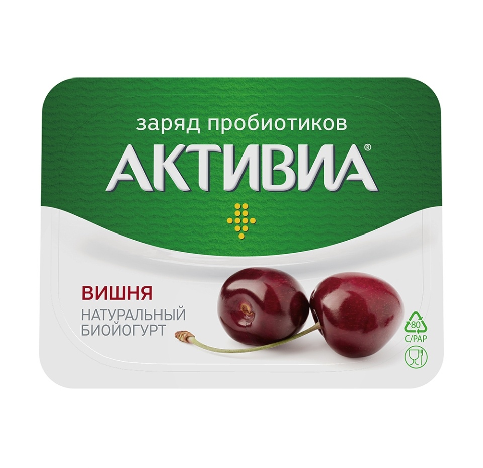 

Биойогурт Активиа вишня 2.9% 150 г