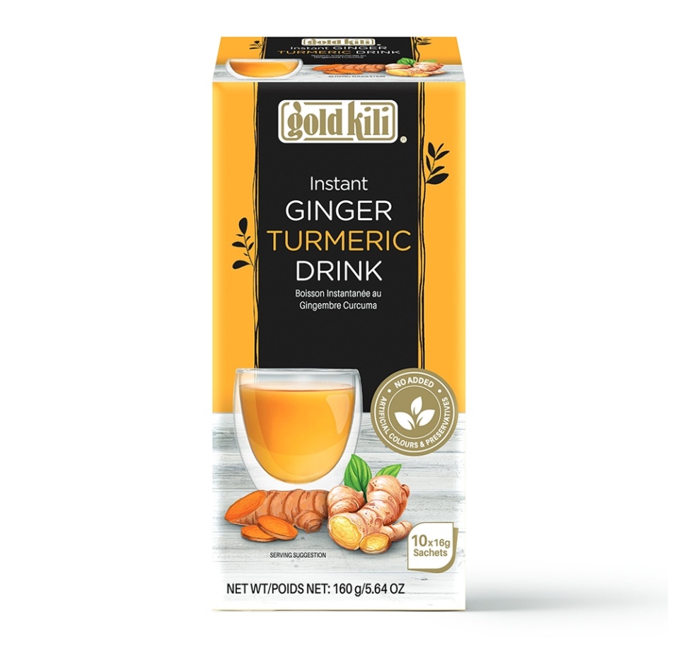 

Напиток имбирный Gold Kili с куркумой и мёдом 10 х 16г