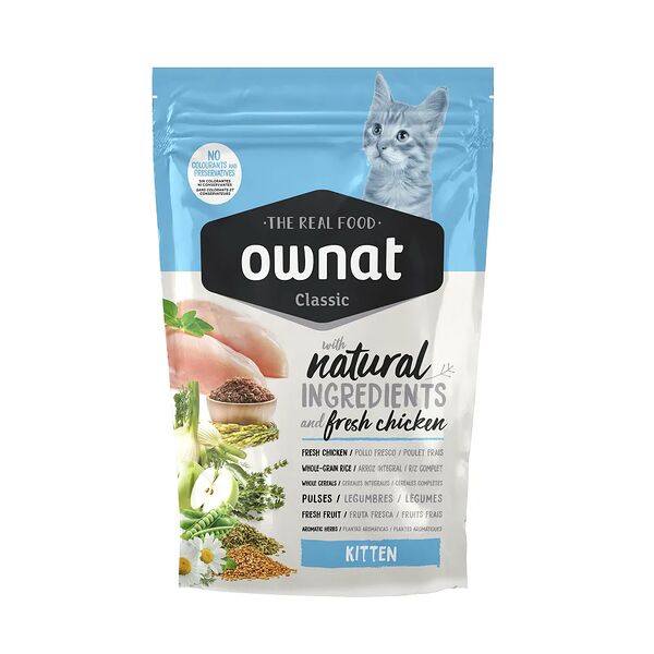 Kitten Classic сухой корм Ownat для котят с курицей, 400 гр.