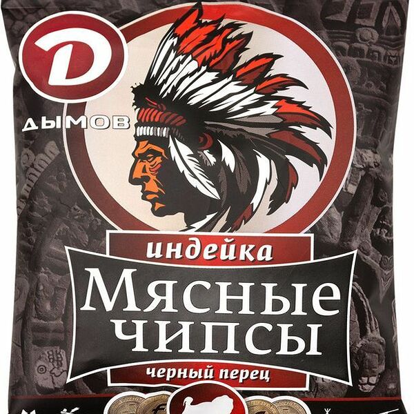 Чипсы Дымов из мяса птицы с индейкой сыровяленые 25 г